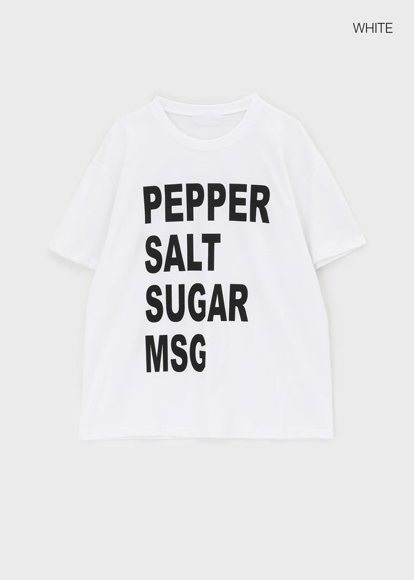 (UNISEX) Potato Lettering Short Sleeve T-shirt