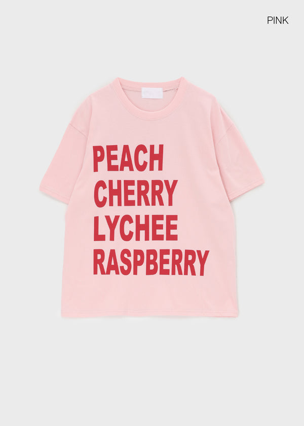 (UNISEX) Potato Lettering Short Sleeve T-shirt