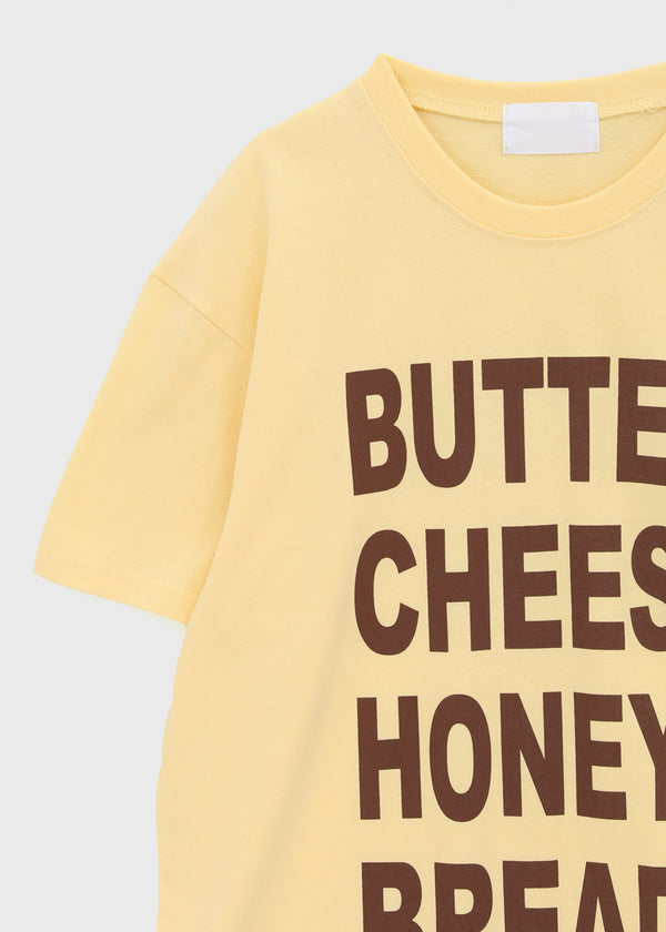 (UNISEX) Potato Lettering Short Sleeve T-shirt