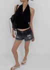 Loire Button Halter Sleeveless