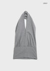 Loire Button Halter Sleeveless