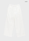 Horon Cool Linen Slim Elastic Waist Pants