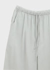 Horon Cool Linen Slim Elastic Waist Pants