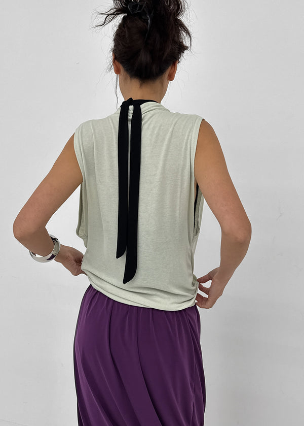 Tisu Draping Wrap Sleeveless