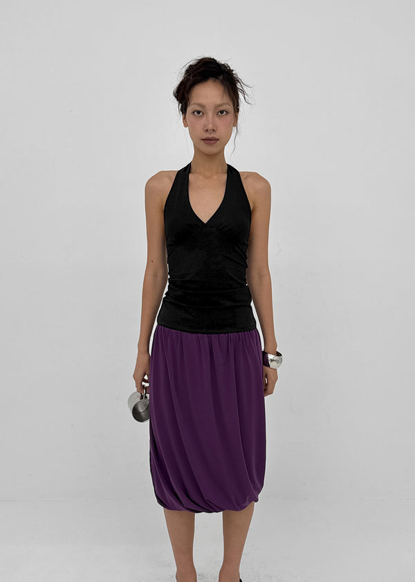 Teini Cooling Draping Midi Skirt