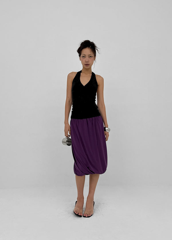Teini Cooling Draping Midi Skirt