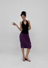 Teini Cooling Draping Midi Skirt
