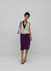 Teini Cooling Draping Midi Skirt