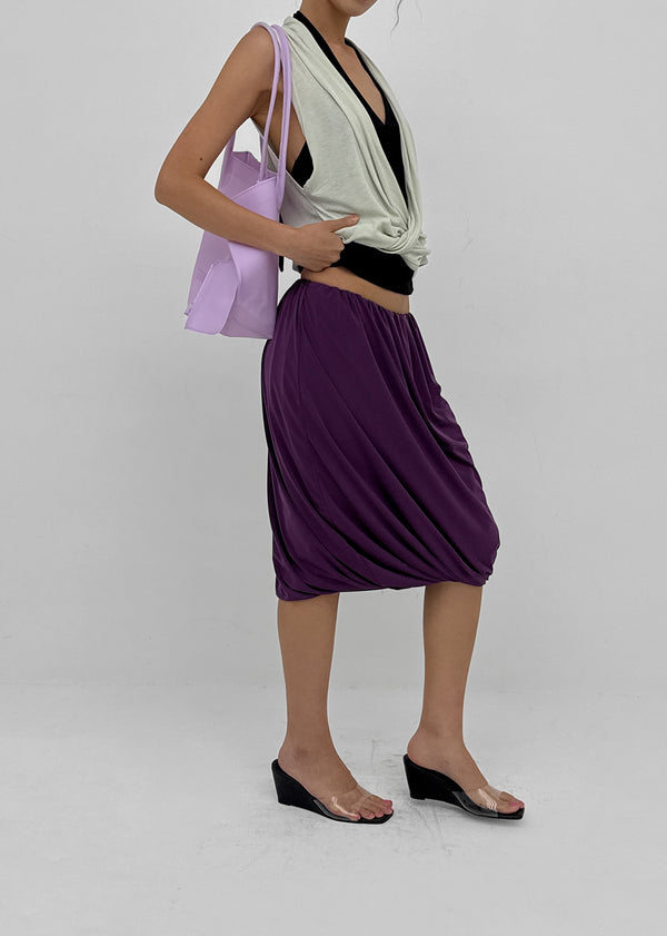 Teini Cooling Draping Midi Skirt