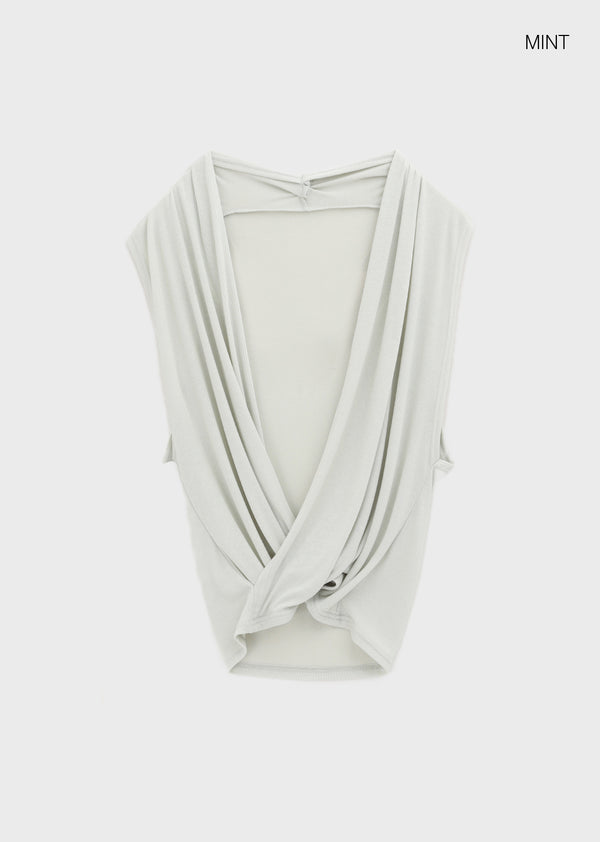 Tisu Draping Wrap Sleeveless