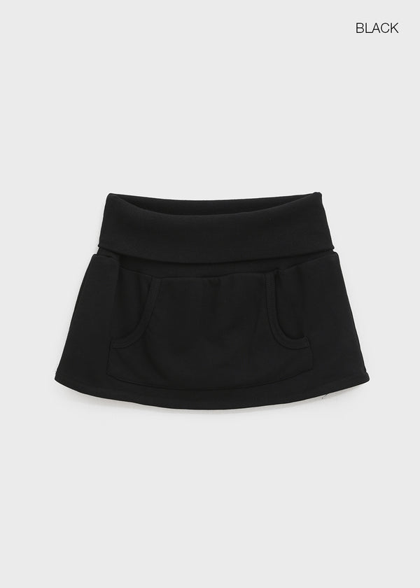 Kunak Folding Pocket Skirt Pants