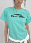 Phoebets Lettering Short Sleeve T-shirt