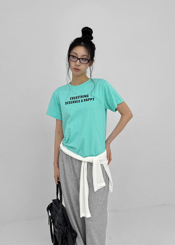 Phoebets Lettering Short Sleeve T-shirt