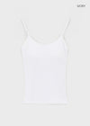 Smenly Backless Ribbed Sleeveless (Built-in Cap)