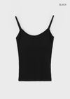 Smenly Backless Ribbed Sleeveless (Built-in Cap)