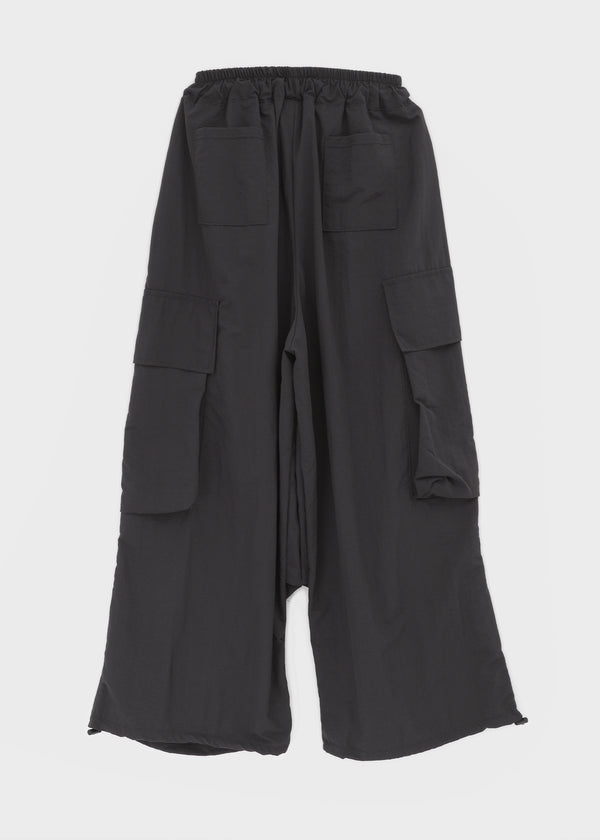(UNISEX) Char Nylon Cargo String Pants