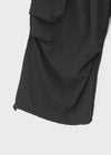 (UNISEX) Char Nylon Cargo String Pants