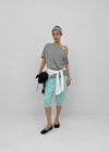 Sovereign Asymmetrical Off-shoulder Short Sleeve Tee