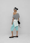 Sovereign Asymmetrical Off-shoulder Short Sleeve Tee
