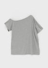 Sovereign Asymmetrical Off-shoulder Short Sleeve Tee