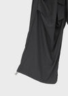Pink Nylon Cargo Elastic Pants