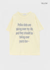Ducks Dot Lettering Short Sleeve T-shirt