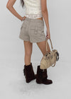 Melt Tassel Suede Mid-calf Boots