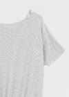 Dash Beads Strap Halter Short Sleeve Tee