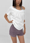 Kyoba Set - Elastic Shorts, Hair Scarf