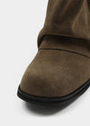 Melt Tassel Suede Mid-calf Boots