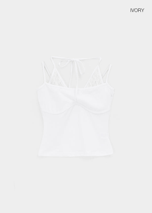 Robf Lace Layered Sleeveless