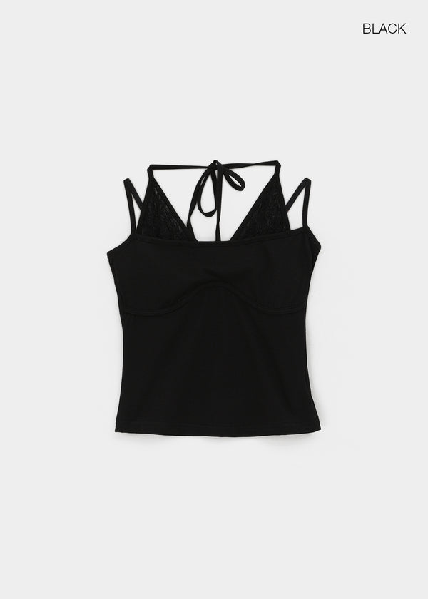 Robf Lace Layered Sleeveless