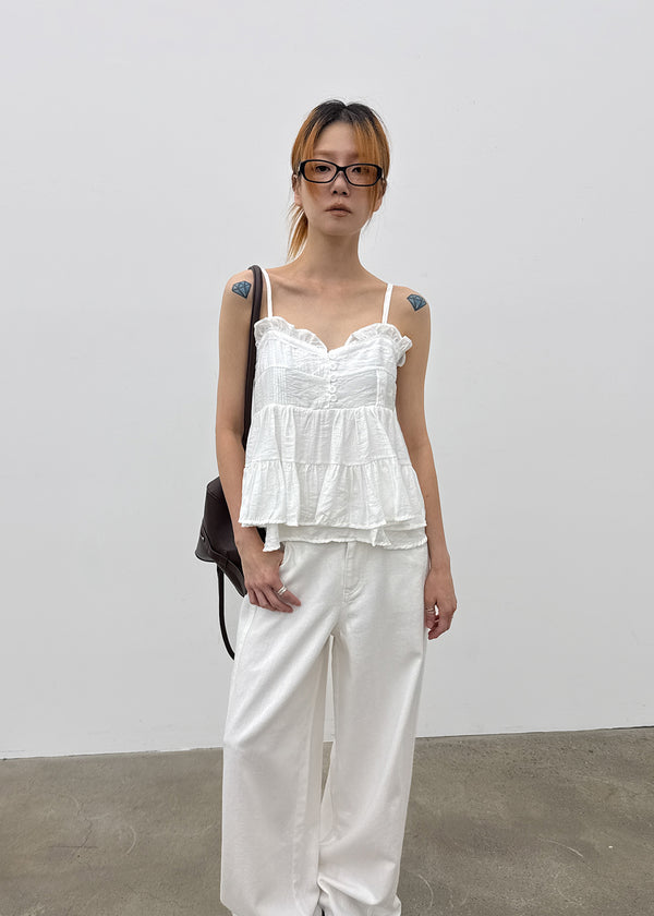 Killing Button Sleeveless Blouse