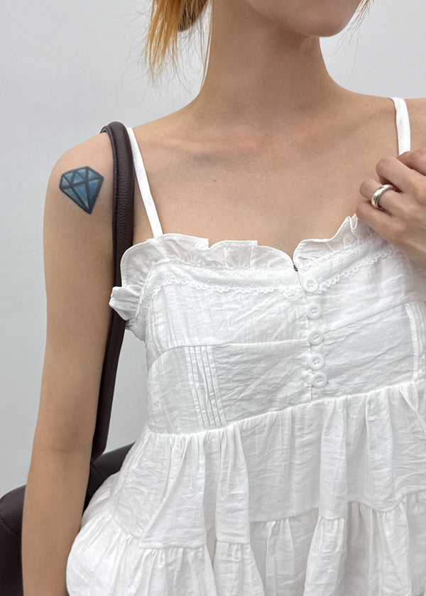 Killing Button Sleeveless Blouse