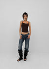 Flon Low-waist Bootcut Denim Pants