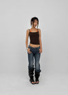 Flon Low-waist Bootcut Denim Pants