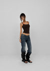 Flon Low-waist Bootcut Denim Pants