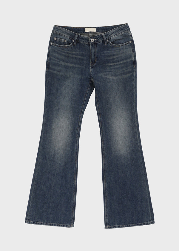 Flon Low-waist Bootcut Denim Pants