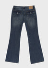 Flon Low-waist Bootcut Denim Pants