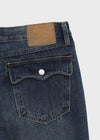 Flon Low-waist Bootcut Denim Pants