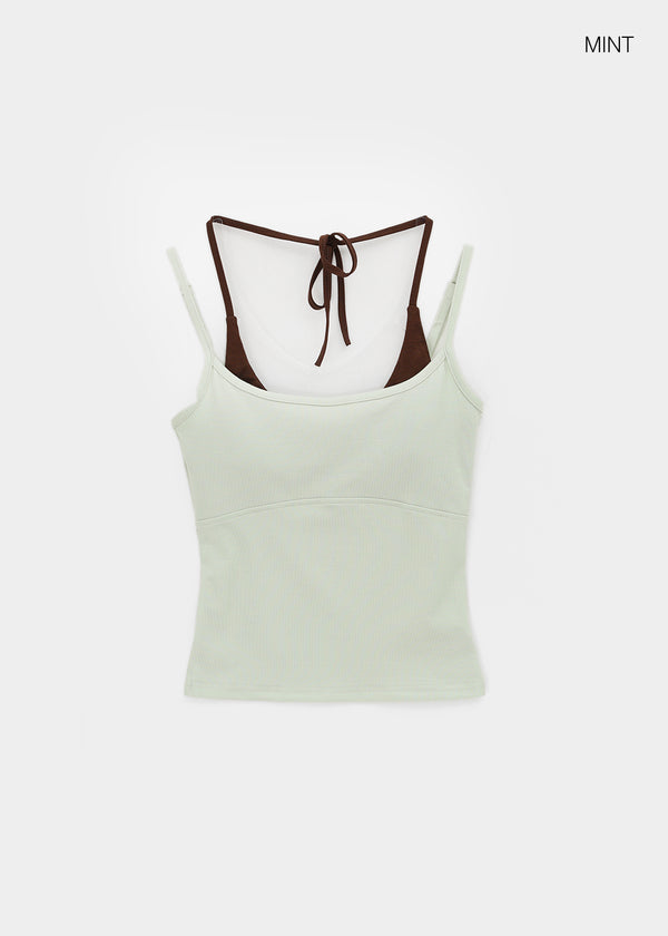 Robpa Halter Layered Sleeveless (Built-in Cap)