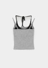 Robpa Halter Layered Sleeveless (Built-in Cap)