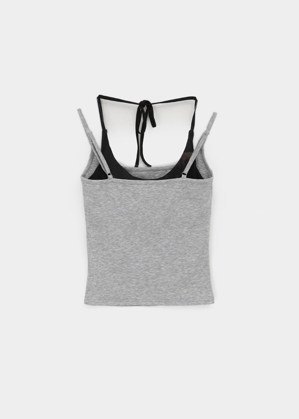 Robpa Halter Layered Sleeveless (Built-in Cap)