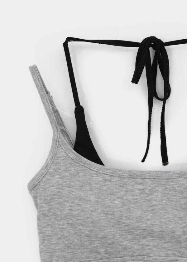 Robpa Halter Layered Sleeveless (Built-in Cap)