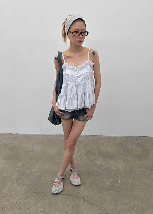 Killing Button Sleeveless Blouse