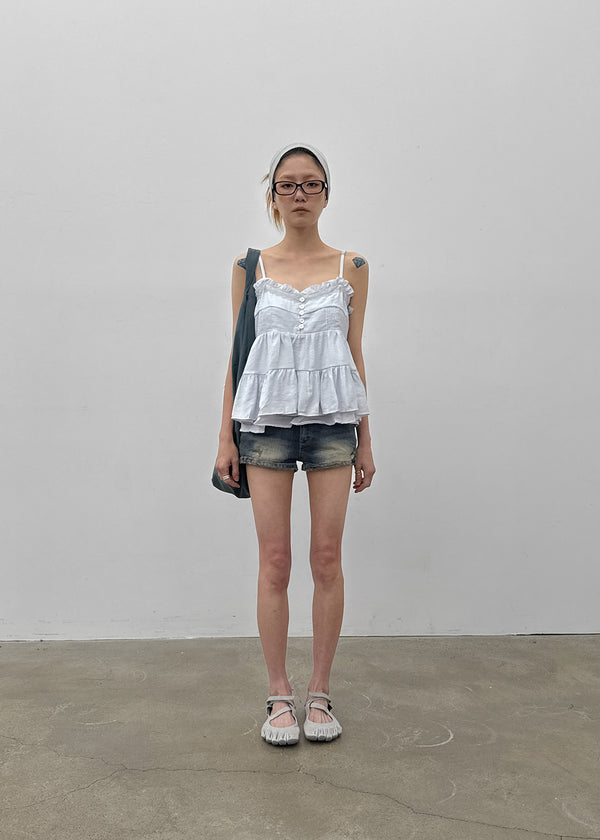 Killing Button Sleeveless Blouse