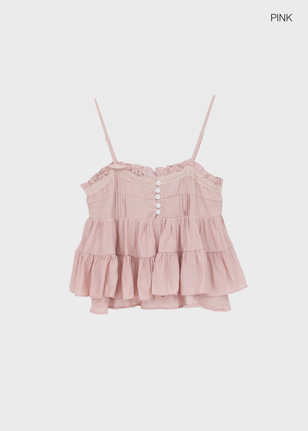 Killing Button Sleeveless Blouse