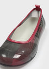 Kugan Check Rain Flat Shoes