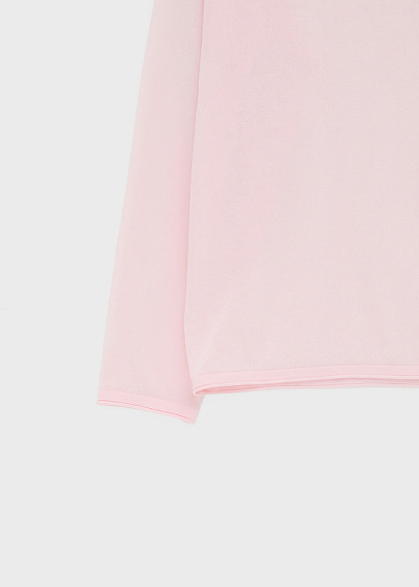 Srento Off-shoulder Knit Long-sleeve T-shirt (40% Linen)
