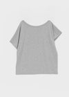 Dermal Loose Fit Off-shoulder Short Sleeve Tee